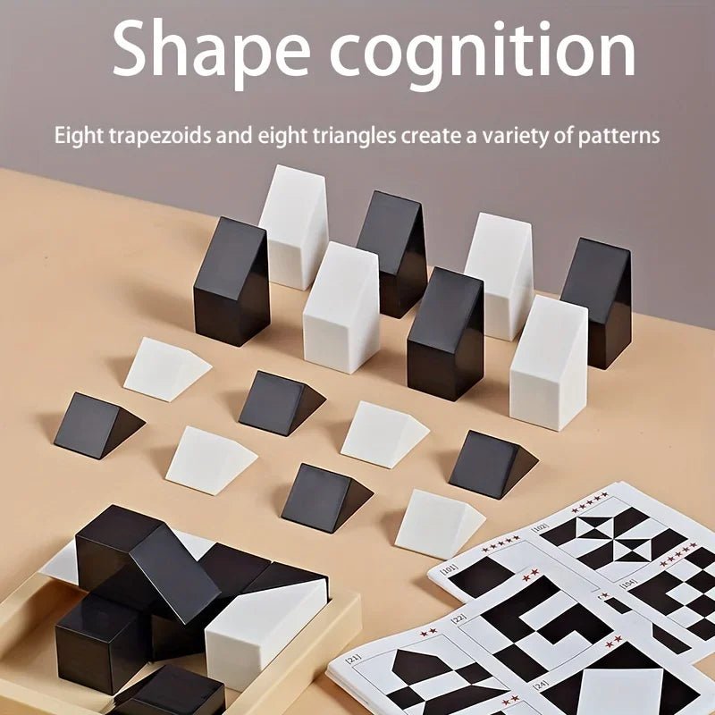 120 Level Black and White Hidden Building Block Children's Intelligent Puzzle Toys Puzzle Parent - child Interactive Tabletop Game - InnovaCuisine