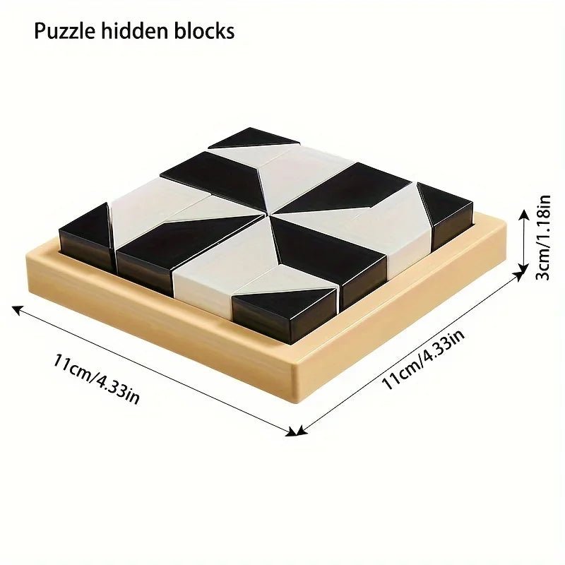 120 Level Black and White Hidden Building Block Children's Intelligent Puzzle Toys Puzzle Parent - child Interactive Tabletop Game - InnovaCuisine