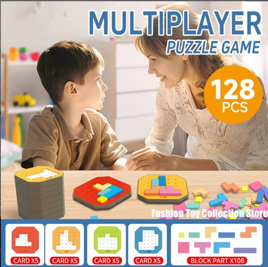 Puzzle Game Toy Set For Kids Montessori Educational Shape Matching Puzzle Cards，Children's birthday gifts and holiday gifts - InnovaCuisine